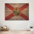 Florida Flag - Rustic Art on Wood
