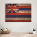 Hawaii Flag - Rustic Art on Wood