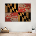 Maryland Flag - Rustic Art on Wood