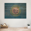 South Dakota Flag - Rustic Art on Wood - Art on Wood USA