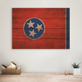 Tennessee Flag - Rustic Art on Wood - Art on Wood USA