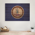 Virginia Flag - Rustic Art on Wood - Art on Wood USA