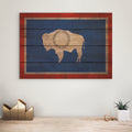Wyoming Flag - Rustic Art on Wood - Art on Wood USA