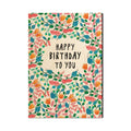 Birthday Card - Pink Leaves - Art on Wood - Art on Wood USA