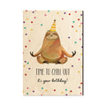 Birthday Card - Lazy Sloth - Art on Wood - Art on Wood USA