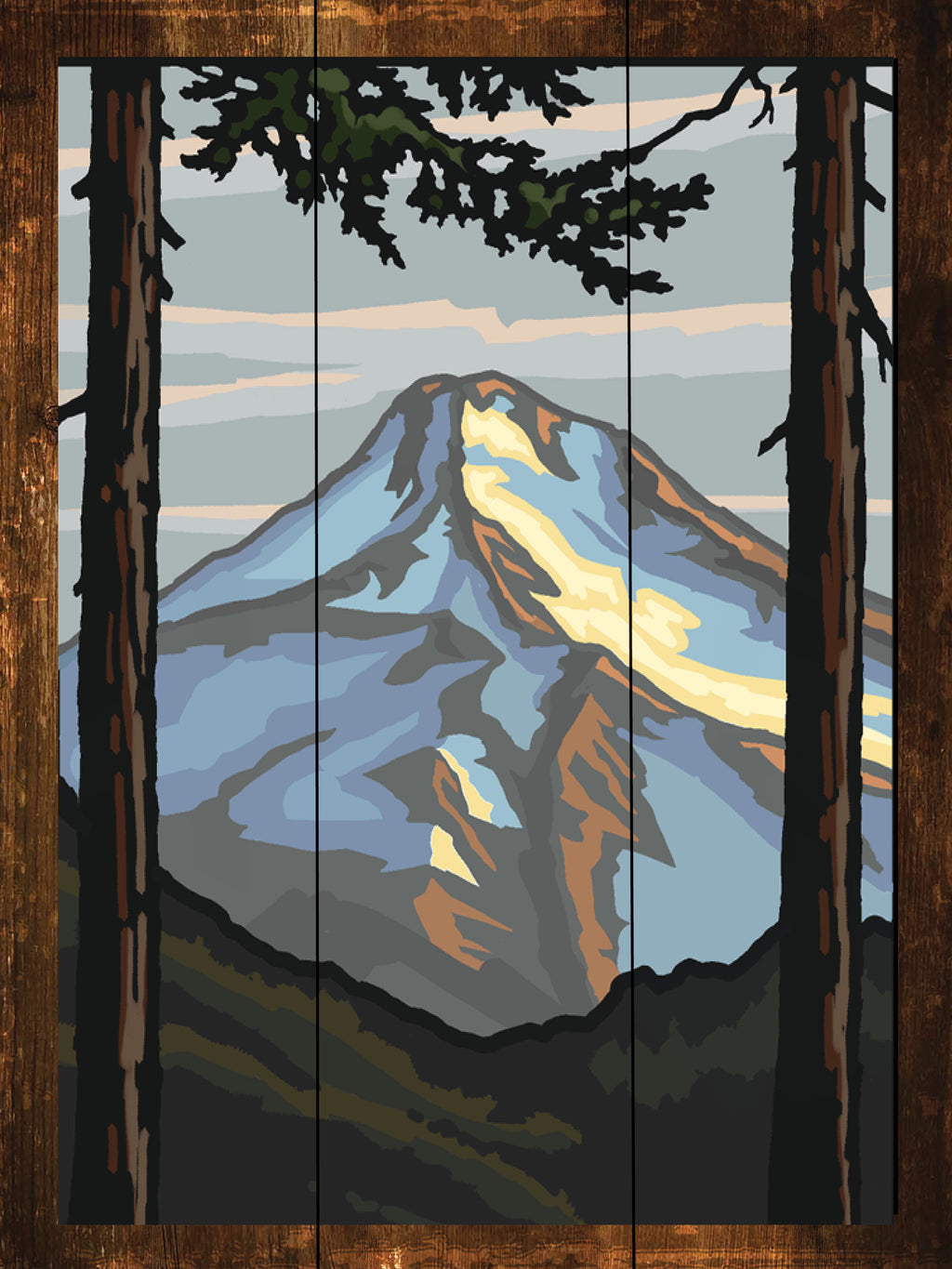 Snow Peak - Wilderness Wall Art - Art on Wood USA