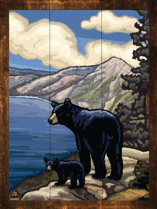 Bears Lake - Wilderness Wall Art - Art on Wood USA