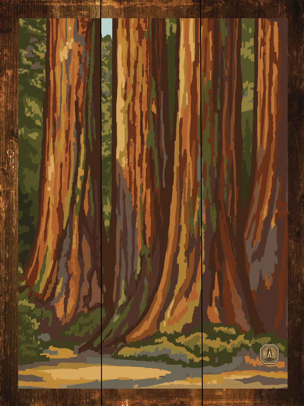Redwood Forest - Wilderness Wall Art - Art on Wood USA