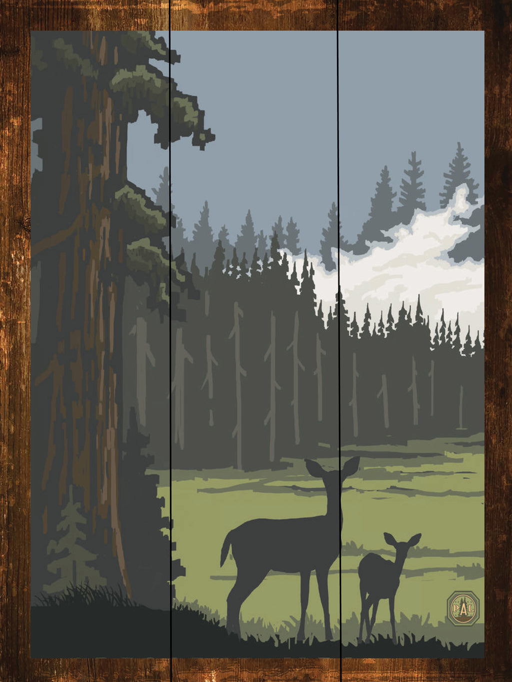 Dear Field - Wilderness Wall Art - Art on Wood USA
