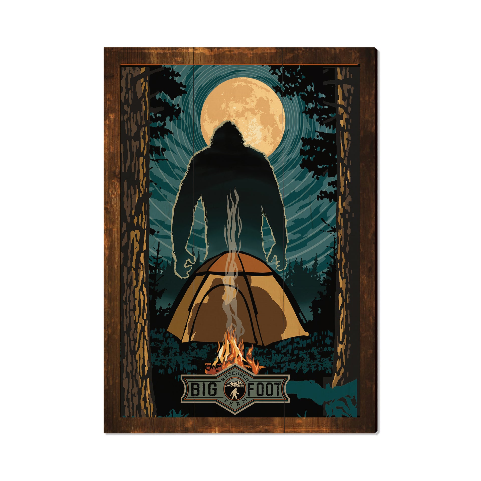 Bigfoot Tent - Wilderness Wall Art