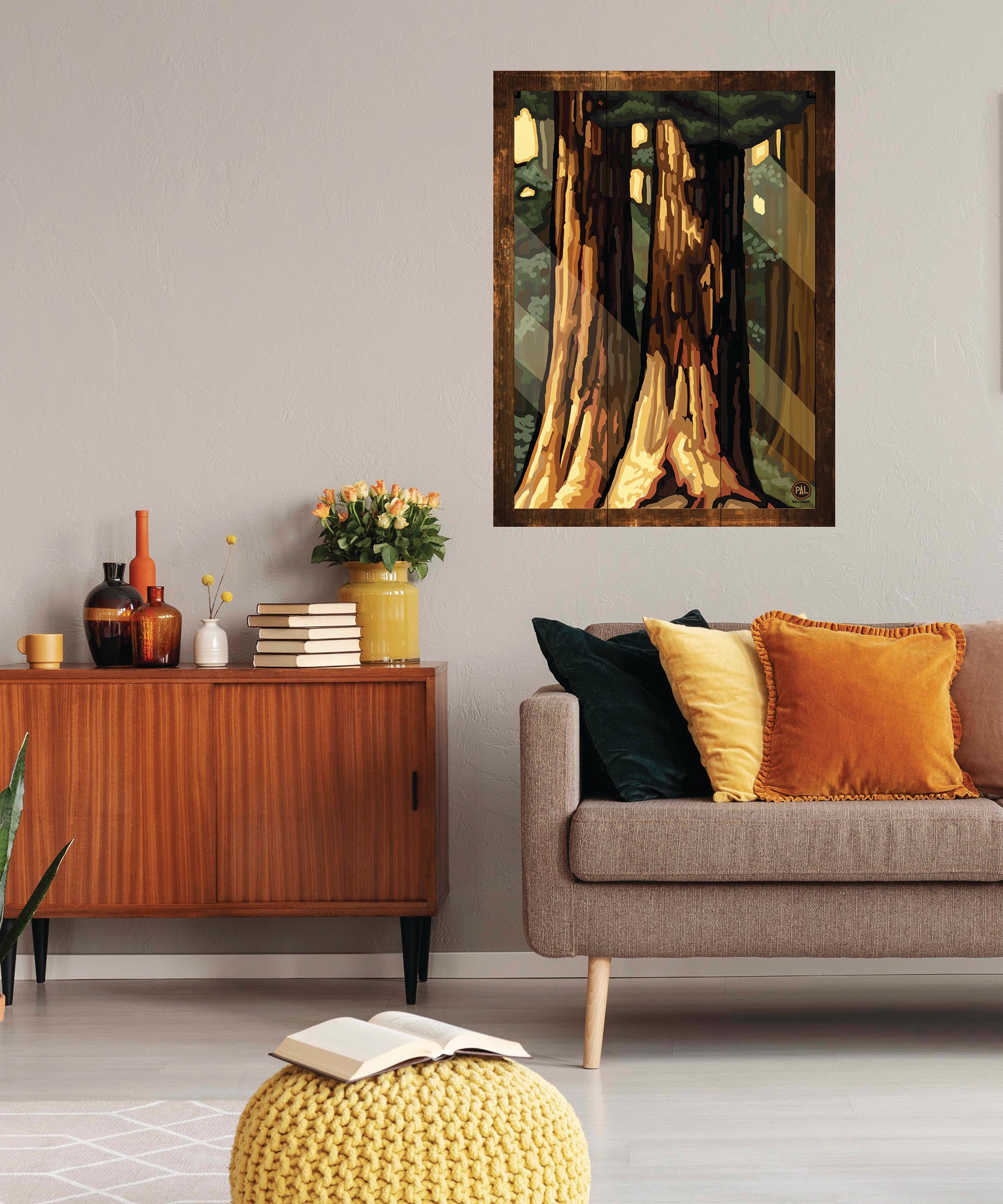 Redwood Sunlight - Wilderness Wall Art - Art on Wood USA